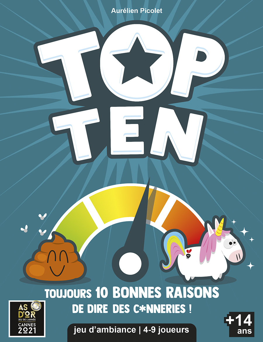 Top ten - jeu d'ambiance coopératif - Cocktail Games
