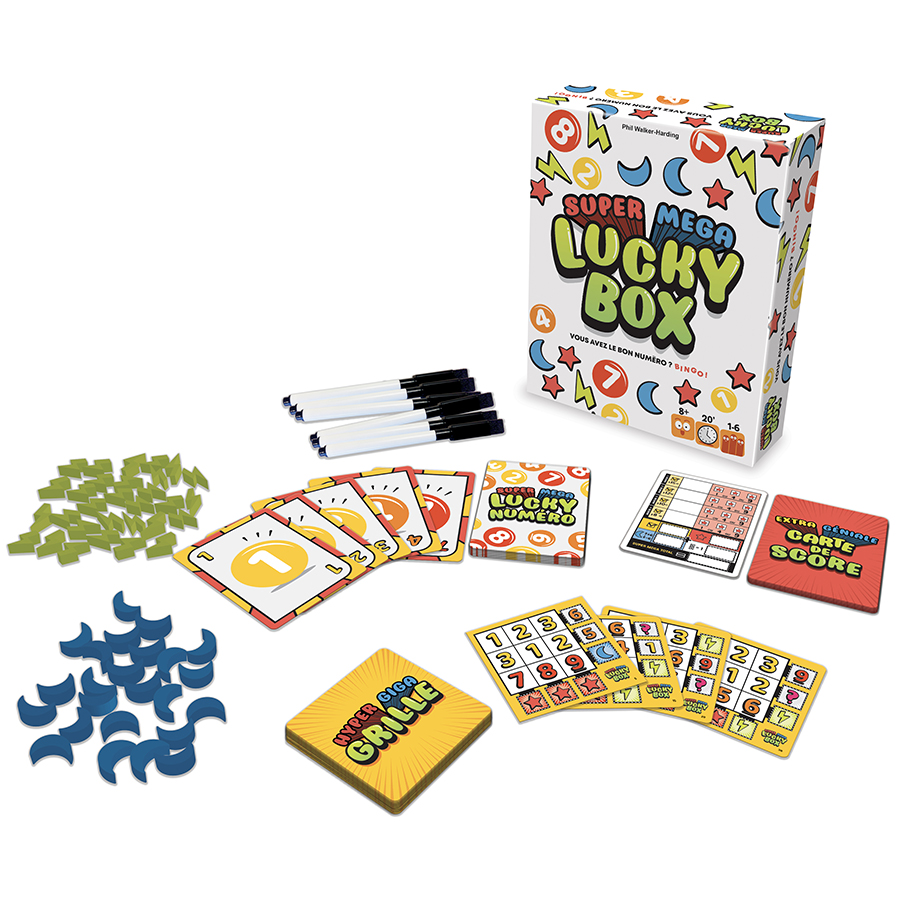Ludilo - Super Mega Lucky Box  Jeux De Société Enfant 8 Ans Et Adu